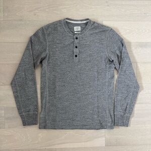 Rag & Bone Standard Issue Long Sleeve Henley Men's Heather Gray - Size Small